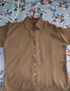 Nude Brown Formal Shirt