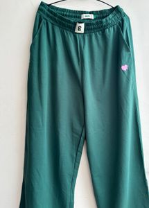GLITCHEZ Women High Waisted Green Trouser
