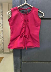 Ethnic lehenga (grey and pink)