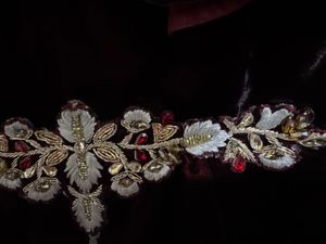 Elegant Velvet &amp; Banaras gown