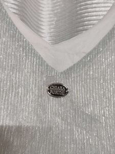 Sparkly Silver Tank Top