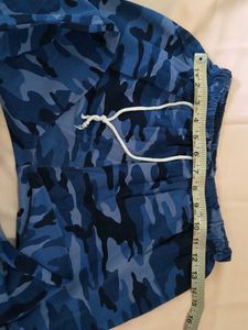 Stylish Blue Army Print Nightwear