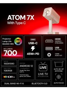EGATE Mini Projector - Portable Entertainment