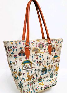 Unique Warli Art Tote Bag
