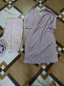 Stylish Lavender Kurta Set