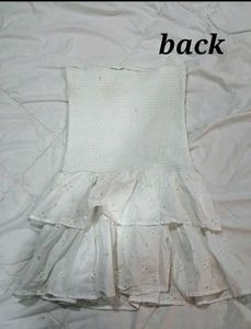white mini dress