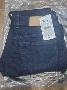 Men's Distressed Dark Wash Jeans