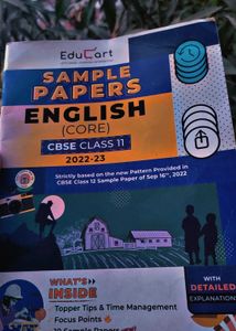 CBSE Class 11 English Sample Papers 2022-23