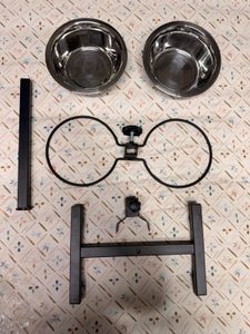 Adjustable Dog/Cat Food &amp; Water Bowls