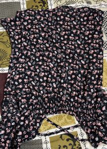 Chic Floral Print Button-Up Dress