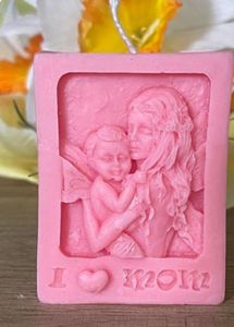 Mom & Baby Pink Showpiece