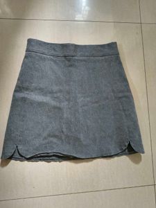 Casual Grey Mini Skirt
