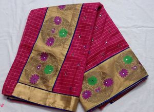 Not Used Pink Saree