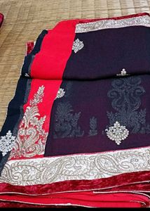 Designer Embroidered Saree
