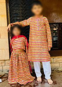 Colorful Striped Ethnic Set
