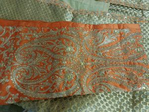 3ps suit Angrakha design kurti with heavy