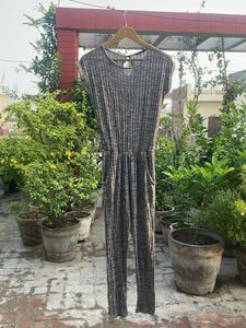 Ribbed Jumpsuit with Pockets