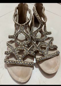Luna Blu Embellished Gladiator Sandals