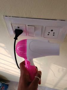 Pink &amp; White Hair Dryer
