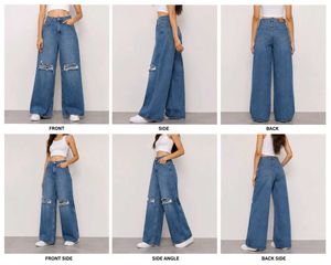 Ribbed Flared Jeans