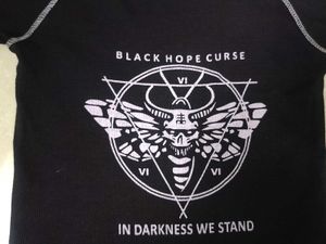 Black Graphic Crop Top
