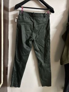 Stylish Women's Dark Green Trousers
