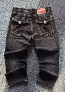 True Religion Black Washed Denim Jeans