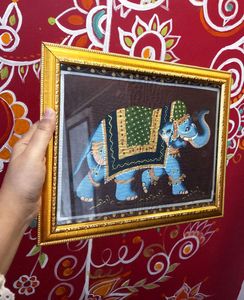 Elephant Cloth Painting