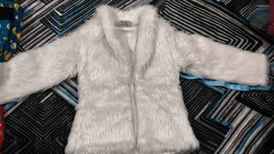White Faux Fur Jacket