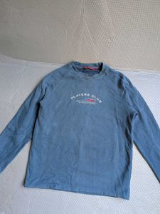 Blue Long Sleeve "Players Club" Top