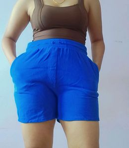 Blue Jogger Short