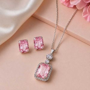 Elegant Pink Stone Necklace