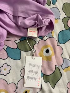 Lilac Ruched Mini Dress