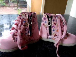 Cute Floral Pink Boots