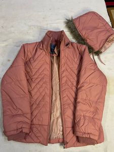 Blush Pink Puffer Jacket