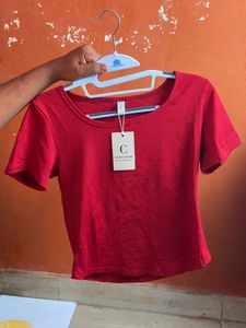 Red Cropped Top