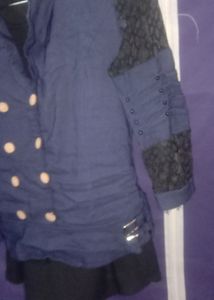Net Shoulder And Fancy Top For Collar