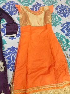 Ethnic Kurtis - Purple &amp; Orange fix price
