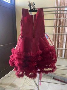 Sparkly Silver &amp; Red Party Dress