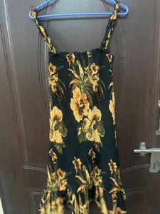 Floral Print Smocked Mini Dress