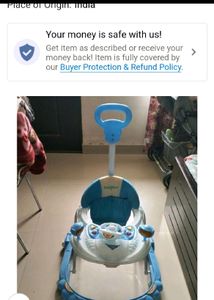 Baby Walker - Blue and White