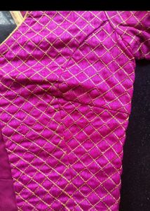 STITCHED PINK BLOUSE