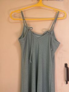 Blue Spaghetti Strap Dress