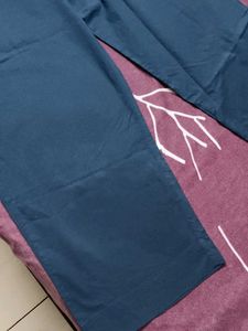 Fabindia Blue Cotton Palazzo Pants