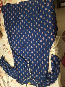 Global Desi Blue Printed Kurta💙