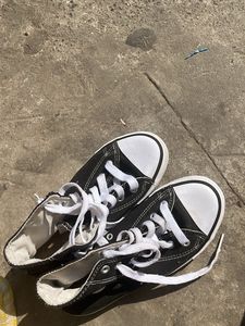 Black High-Top Sneakers