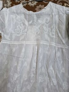White Embroidered top