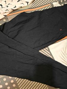 White Bird Print Top with Black pants set