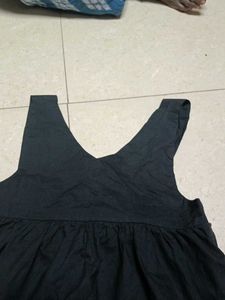 Combo of Red Graphic Tee and black backless top