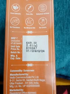 Sunscreen Vitamin C Spf30